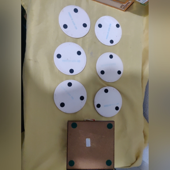 VINTAGE 1988 HOUSE of LLOYD TEDDY BEAR CHRISTMAS COASTER SET - Picture 5 of 5